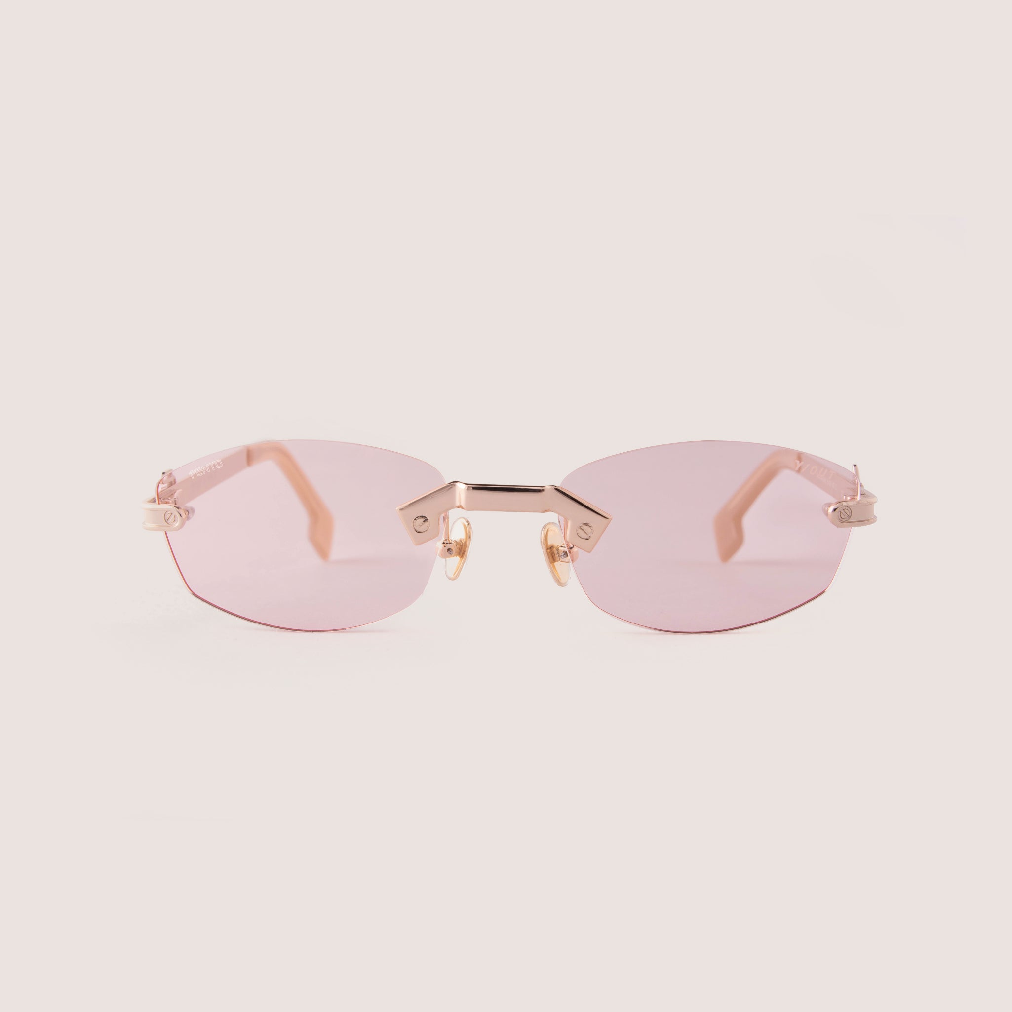 Champagne Sunglasses - Gold Pink