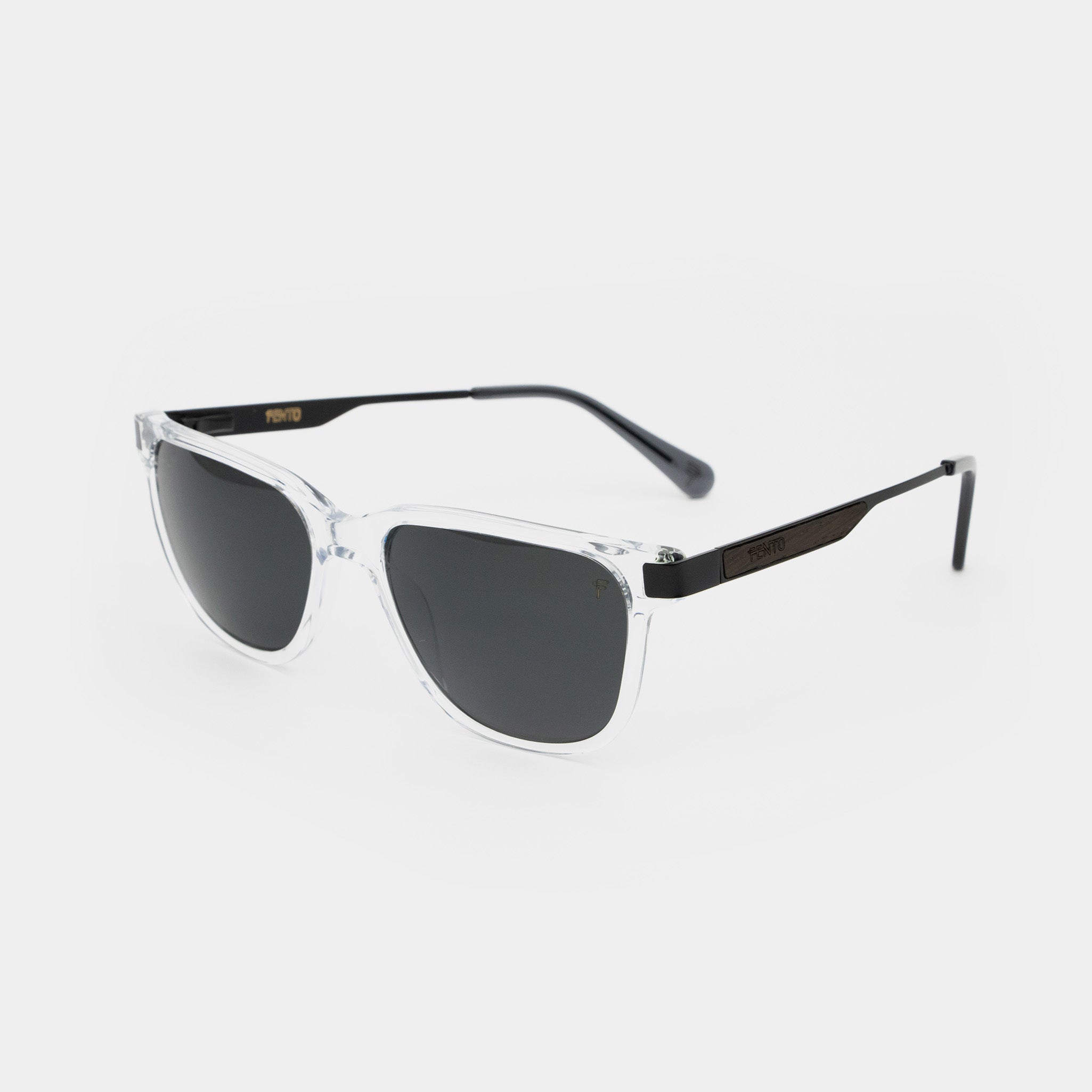 Lentes solares transparentes de acetato – estilo minimalista de Specta