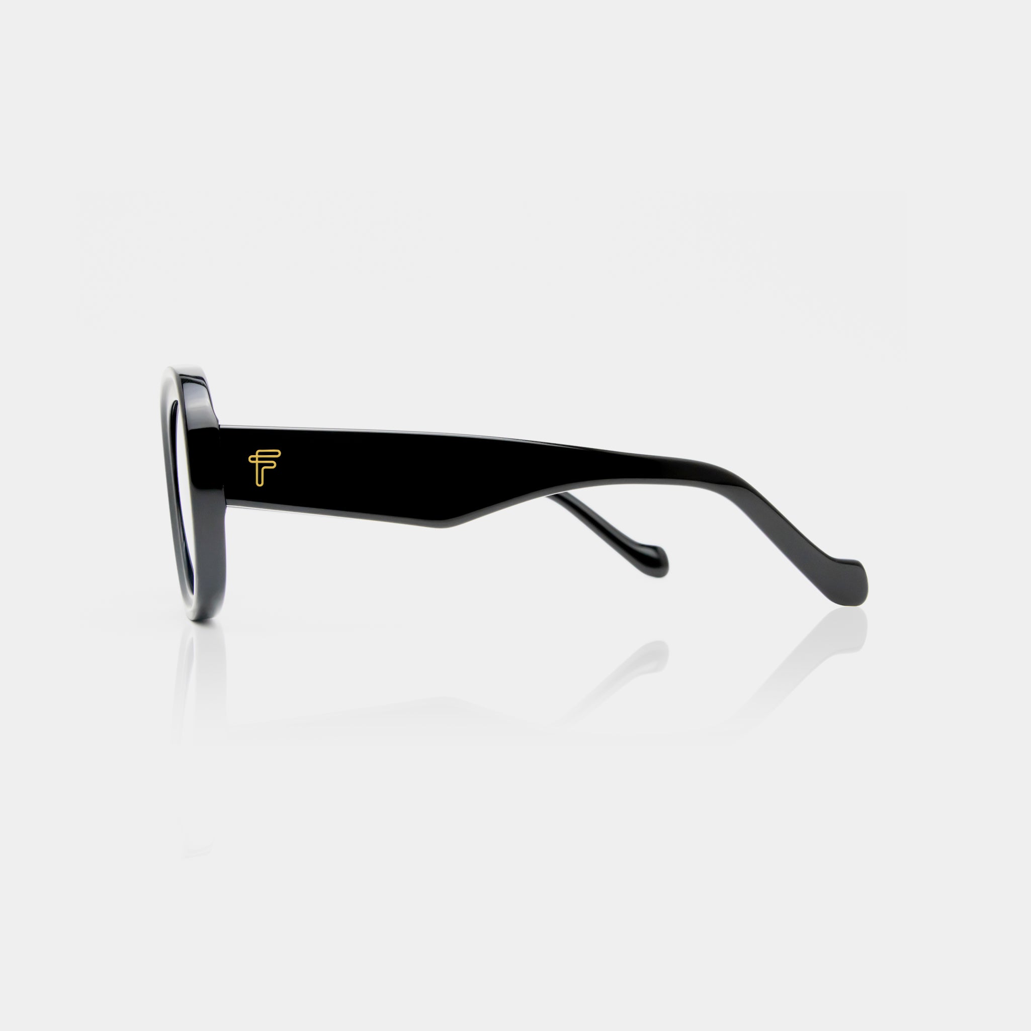 Gafas unisex Iris en acetato negro – diseño clásico atemporal