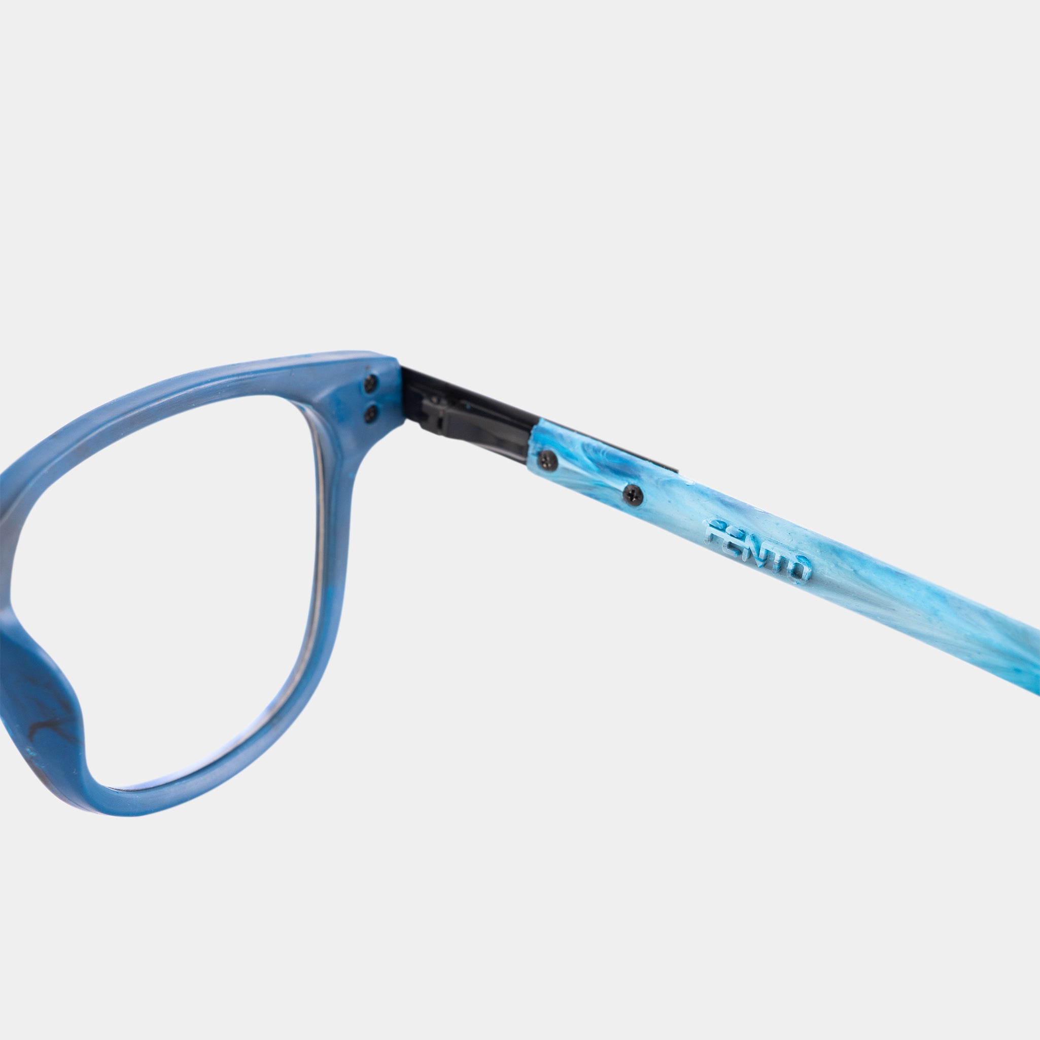Gafas de plástico reciclado Specta Nuquí – color azul transparente