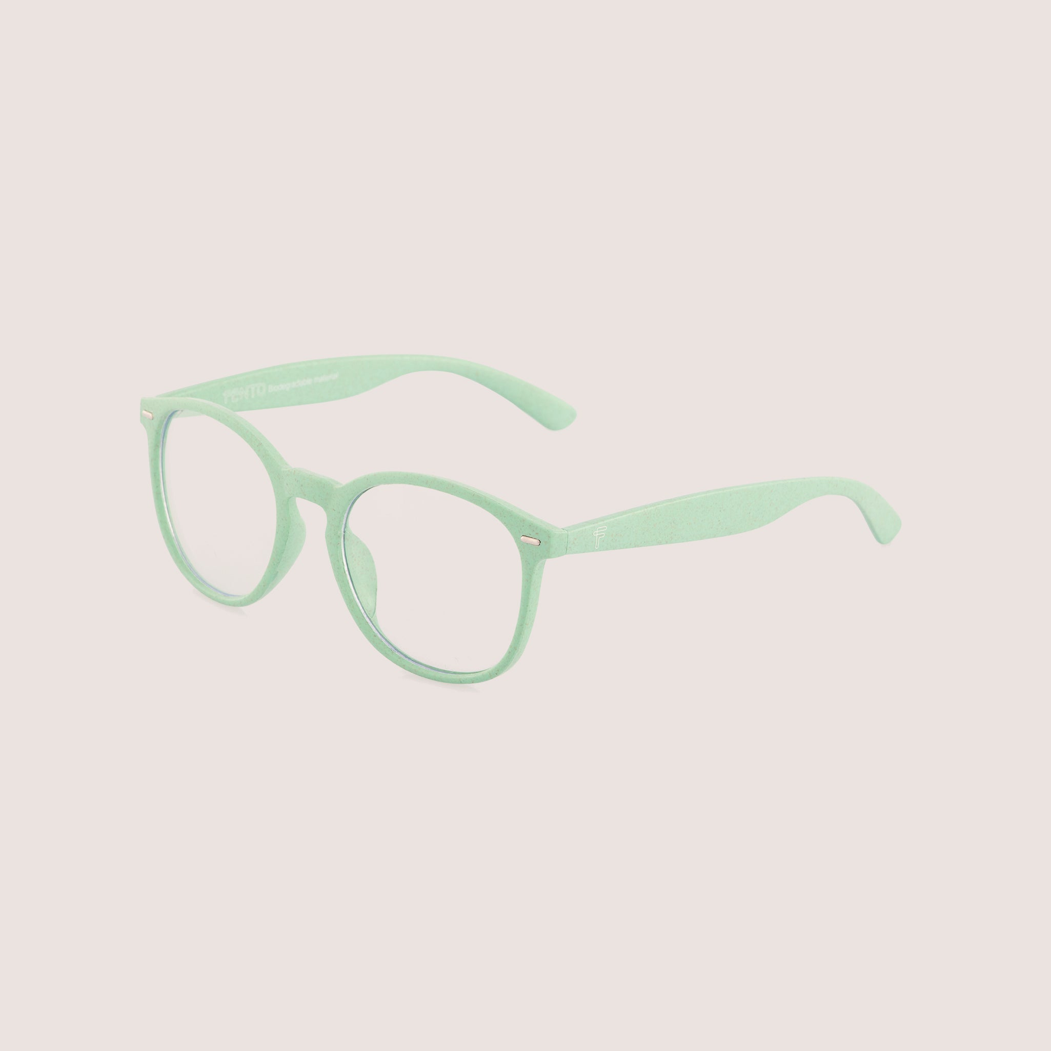 Round Wheat Eyeglasses - Mint