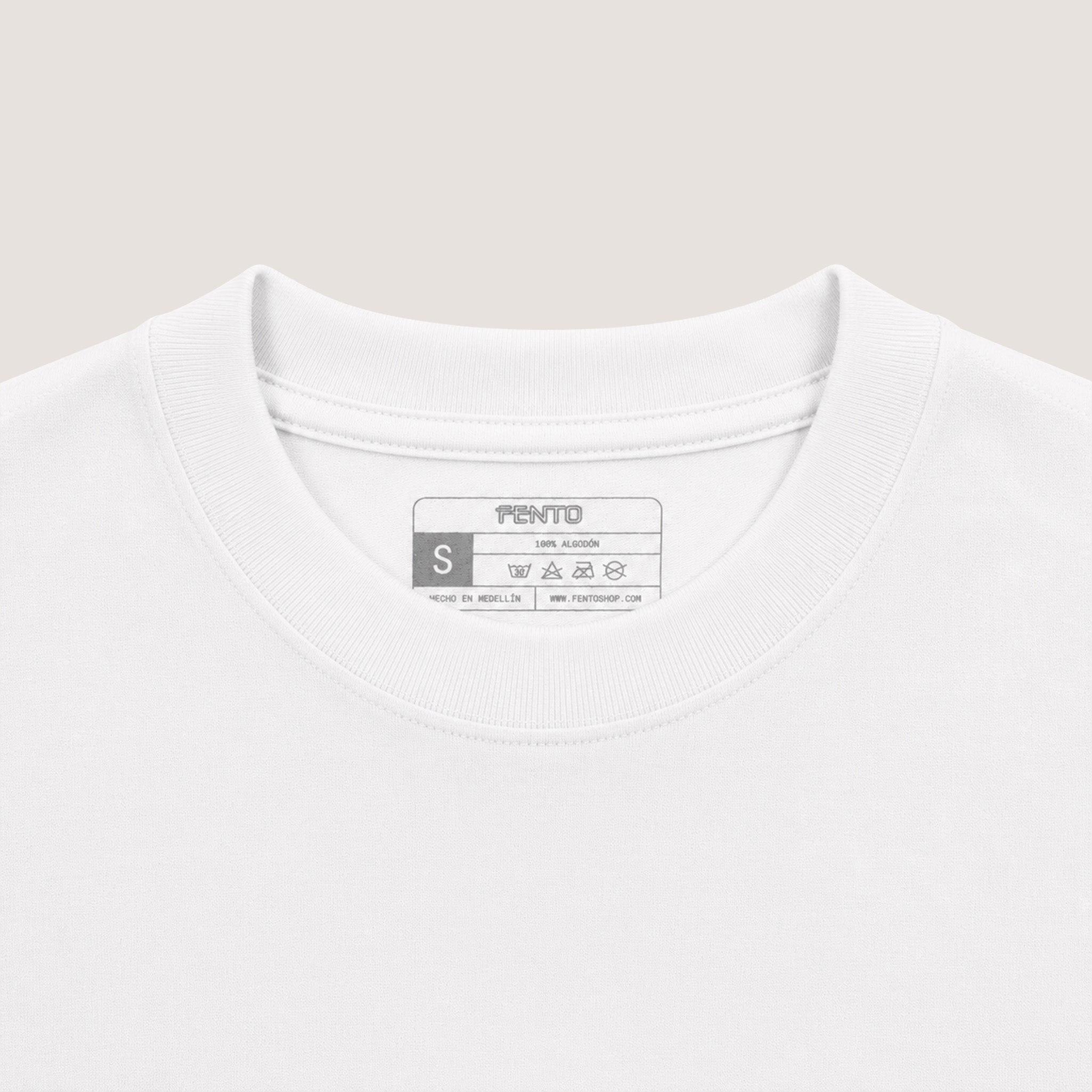 Camiseta semi oversize Blanca